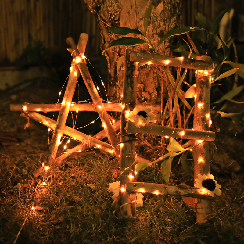 Koopower 2x 50 LED Fairy Lights with Timer Battery Operated