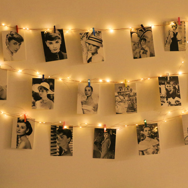 How to Make a Photo Wall DIY with Fairy Lights