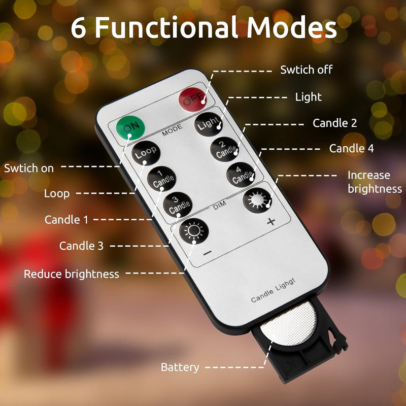 Koopower 40 LED Christmas Tree Candles with Remote