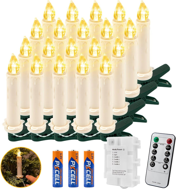 Koopower 40 LED Christmas Tree Candles with Remote